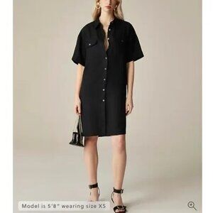 J. Crew Utility shirt-dress in linen XL
